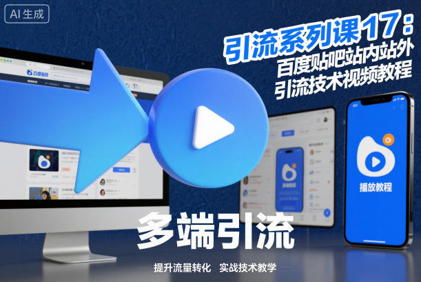 引流系列课17:百度贴吧站内站外引流技术视频教程 引流系列课17:百度贴吧站内站外引流技术视频教程