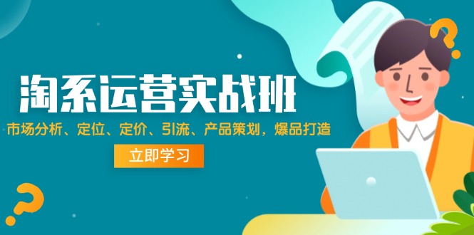 (12186期)淘系运营实战班:市场分析、定位、定价、引流、产品策划,爆品打造 (12186期)淘系运营实战班:市场分析、定位、定价、引流、产品策划,爆品打造