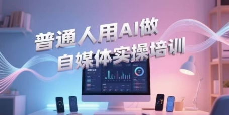 普通人用AI做自媒体实操培训,普通人一个人用ai做自媒体,视频制作、短视频引流、直播带货,轻松入门 普通人用AI做自媒体实操培训,普通人一个人用ai做自媒体,视频制作、短视频引流、直播带货,轻松入门