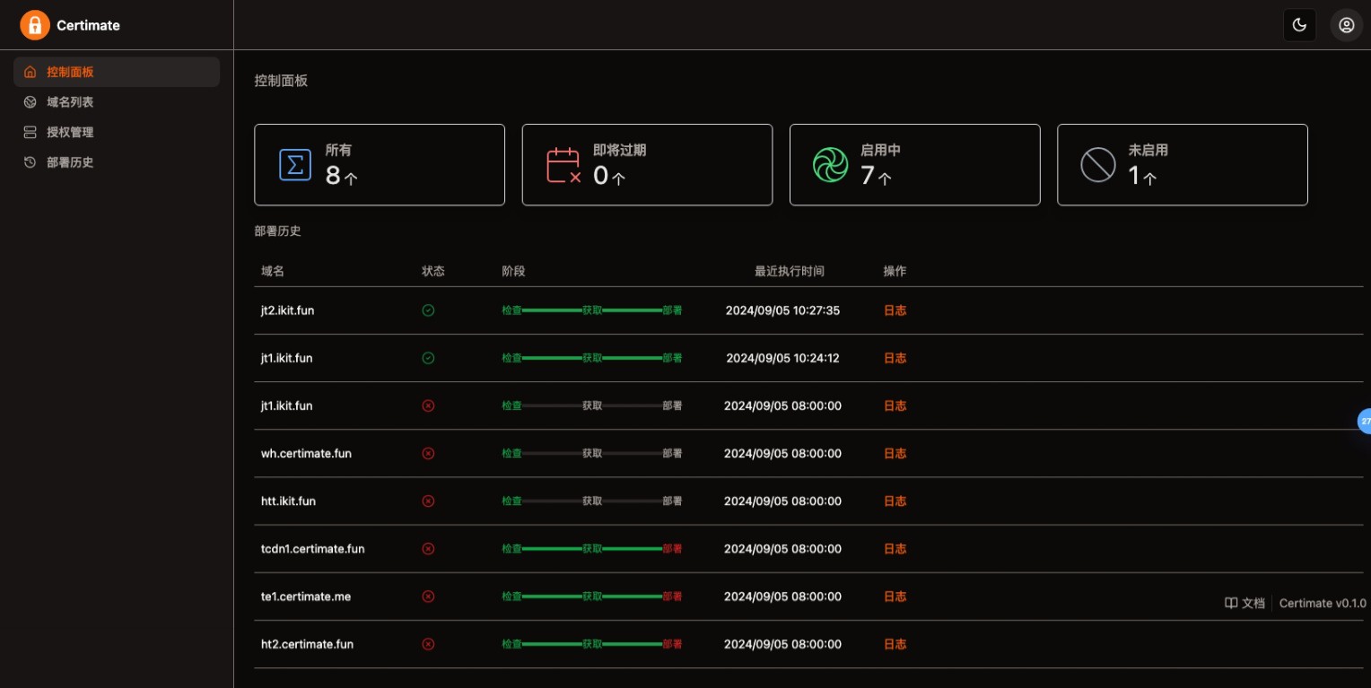 SSL证书管理系统工具网站源码,自动申请、部署SSL证书,并在证书即将过期时自动续期 SSL证书管理系统工具网站源码,自动申请、部署SSL证书,并在证书即将过期时自动续期