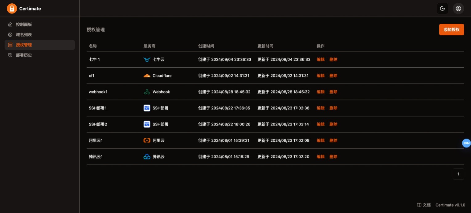 SSL证书管理系统工具网站源码,自动申请、部署SSL证书,并在证书即将过期时自动续期 SSL证书管理系统工具网站源码,自动申请、部署SSL证书,并在证书即将过期时自动续期