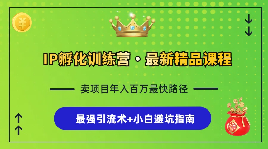 (13055期)IP孵化训练营,知识付费全流程+最强引流术+小白避坑指南 (13055期)IP孵化训练营,知识付费全流程+最强引流术+小白避坑指南