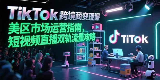 (15344期)TikTok跨境电商变现课,美区市场运营指南,短视频直播双轨流量攻略 (15344期)TikTok跨境电商变现课,美区市场运营指南,短视频直播双轨流量攻略