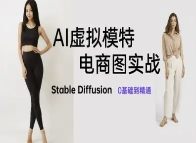 AI虚拟模特电商图实战，AI绘画Stable Diffusion 0基础到精通-知行客