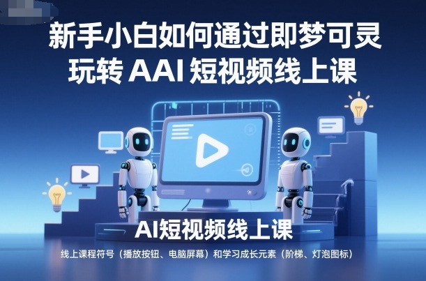 新手小白如何通过即梦可灵玩转AI短视频线上课-知行客