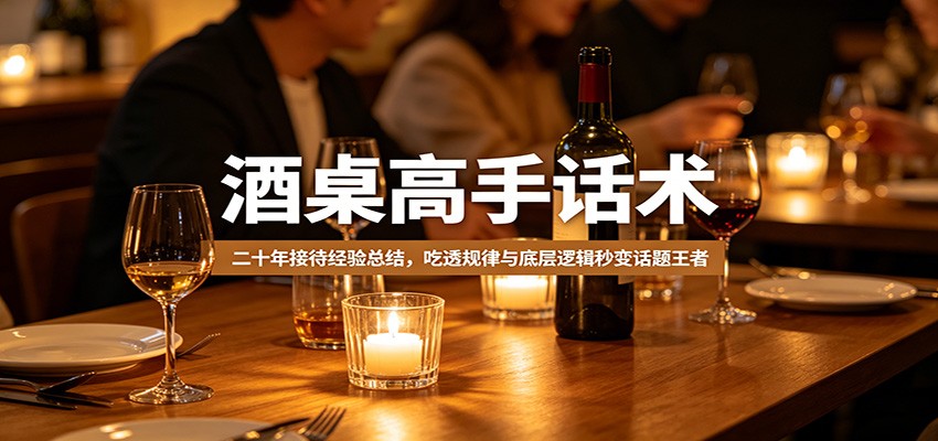 酒桌高手话术：二十年接待经验总结，吃透规律与底层逻辑秒变话题王者-知行客