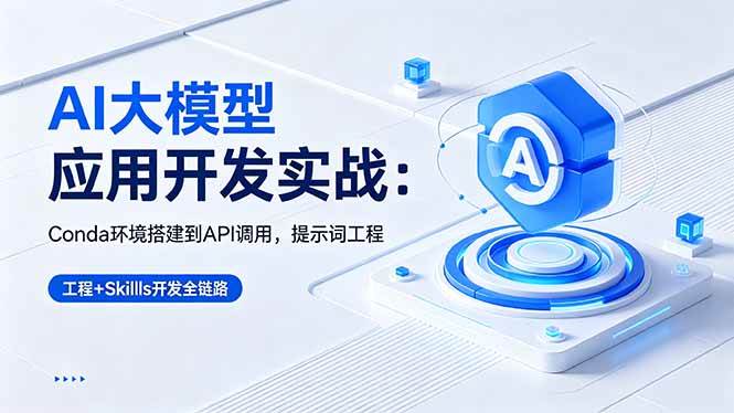 （18518期）AI 大模型应用开发实战：Conda环境搭建到API调用，提示词工程+Skills开发全链路-知行客