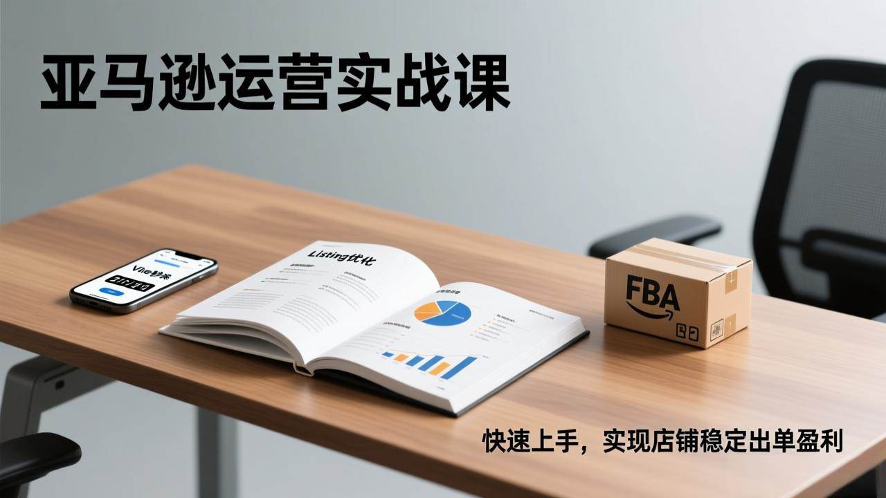 （17287期）亚马逊运营实战课，Listing优化、Vine秒杀、FBA发货，快速上手，实现店铺稳定出单盈利-知行客