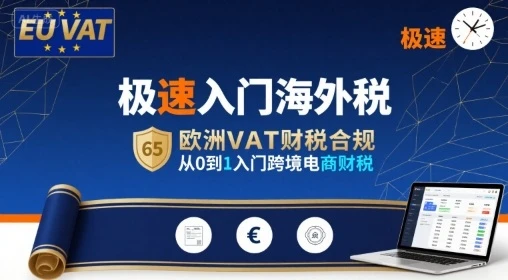 【精】极速入门海外税，欧洲VAT财税合规，从0到1入门跨境电商财税-知行客