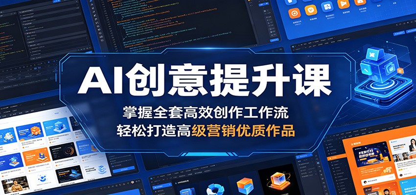 AI创意提升课：掌握全套高效创作工作流，轻松打造高级营销优质作品-知行客