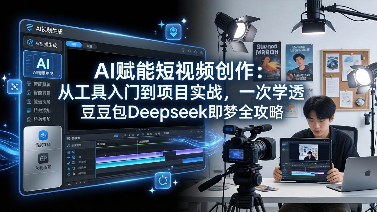 （17762期）AI赋能短视频创作：从工具入门到项目实战，一次学透豆包Deepseek即梦全攻略-知行客
