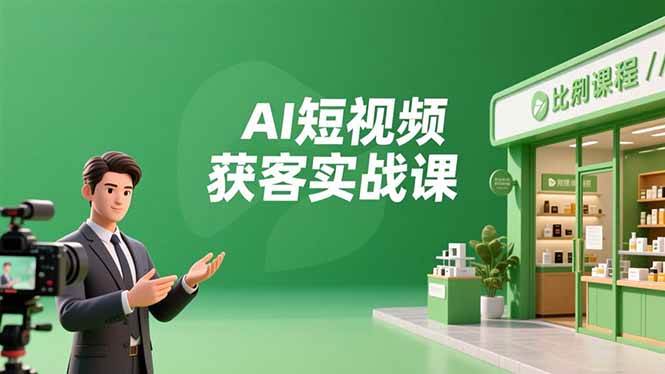 （16747期）AI短视频获客实战课，数字人创作、实体行业应用、精准引流，30天获取客源月入6万+-知行客
