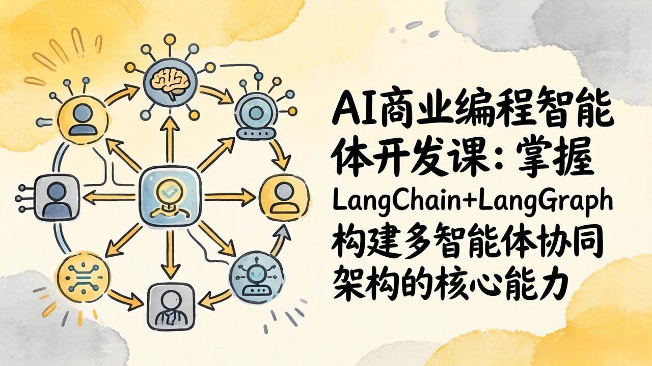 （17608期）AI商业编程智能体开发课：掌握LangChain+LangGraph构建多智能体协同架构的核心能力-知行客