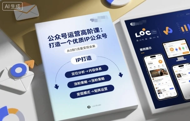 【精】公众号运营高阶课，打造一个优质IP公众号-知行客
