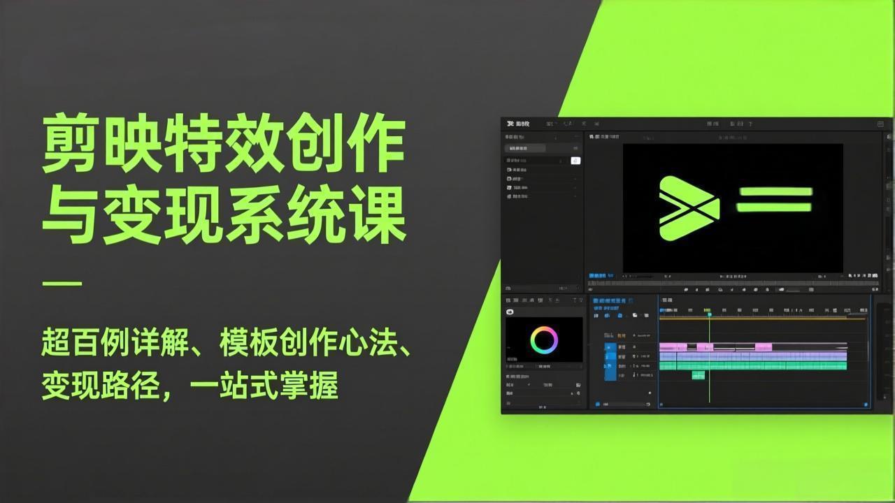 剪映特效创作与变现系统课，超百例详解、模板创作心法、变现路径，一站式掌握-知行客