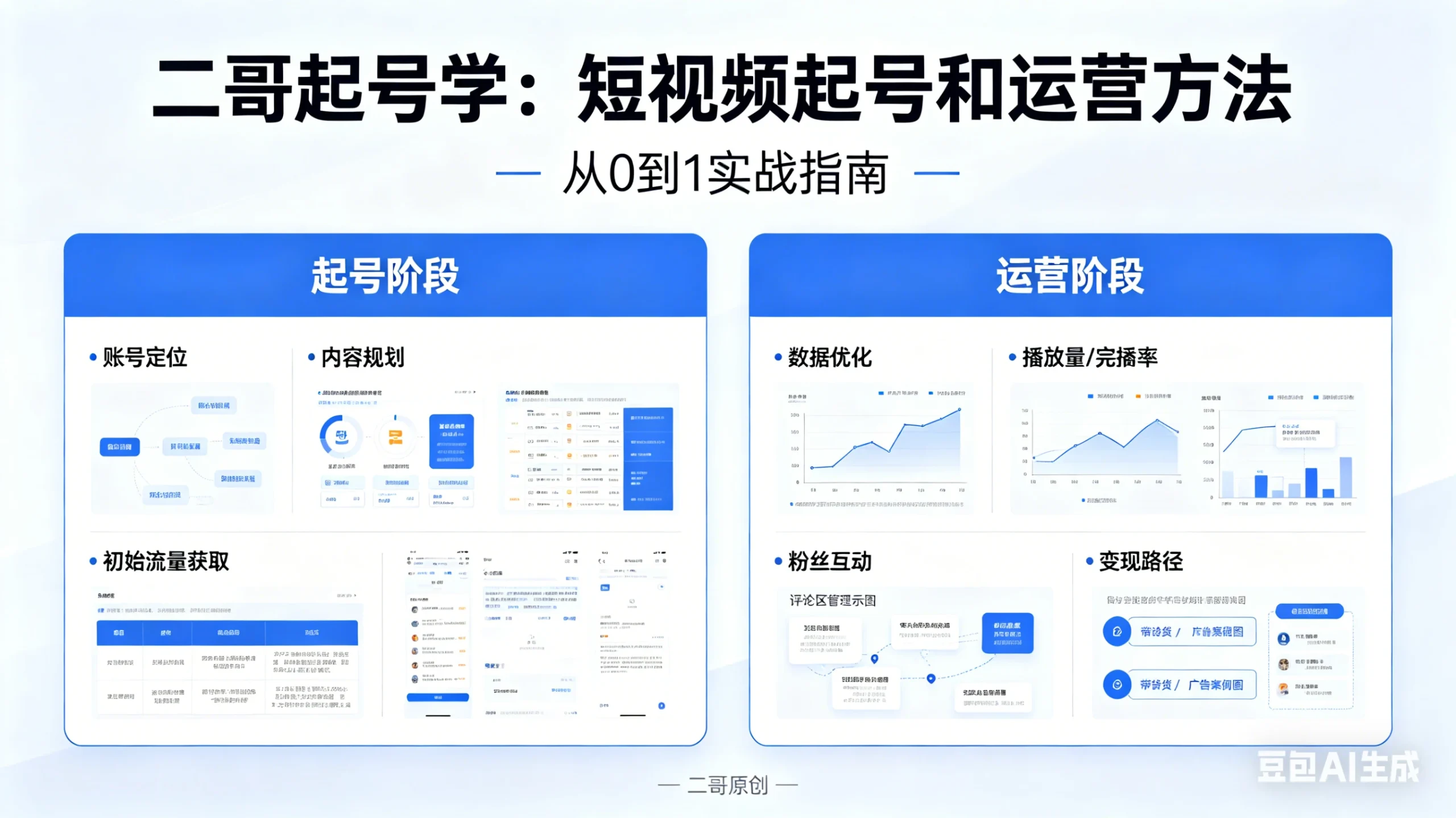 【精】二哥起号学：短视频起号和运营方法-知行客