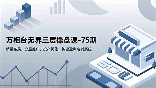 万相台无界三层操盘课-75期，销量布局、分层推广、投产优化，构建盈利店铺系统-知行客