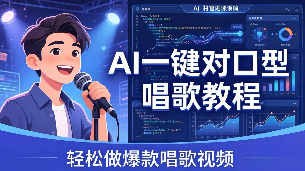 （18118期） AI一键对口型唱歌教程：零基础也能学，素材准备+模型训练+音色转换，轻松做爆款唱歌视频 | 资源下载 - 知行客-知行客
