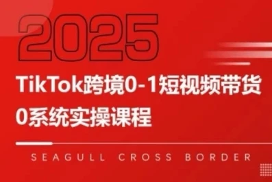 【精】TikTok跨境0-1短视频带货，系统拆解TikTok跨境带货全链路，实现跨境可持续盈利-知行客