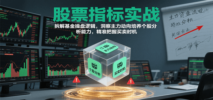 股票指标实战，基金操盘逻辑拆解，洞察主力动向培养个股分析能力把握买卖时机(更新)-知行客