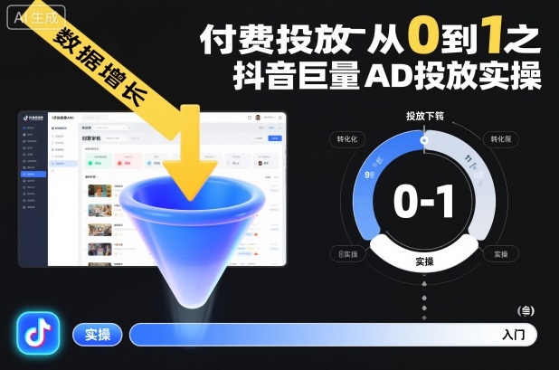 ‌‬‌‍⁤⁣⁤⁢⁤‍‬‬⁤⁣‍‬⁤⁡⁣⁡‌‍⁤⁣‍⁣‌⁢⁢⁡‍⁣⁡付费投放从0到1之抖音巨量AD投放实操-知行客