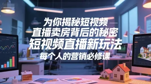 为你揭秘短视频直播卖房背后的秘密，短视频直播新玩法，每个人的营销必修课-知行客