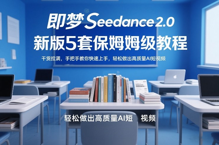 即梦Seedance2.0新版5套保姆级教程，干货拉满，手把手教你快速上手，轻松做出高质量AI短视频-知行客