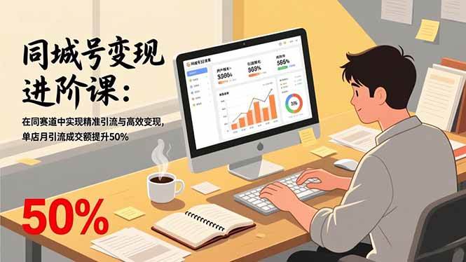 （17015期）同城号变现进阶课：在同城赛道中实现精准引流与高效变现，单店月引流成交额提升50%-知行客