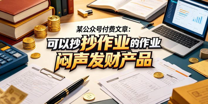 某公众号付费文章：可以抄作业的闷声发财产品-知行客