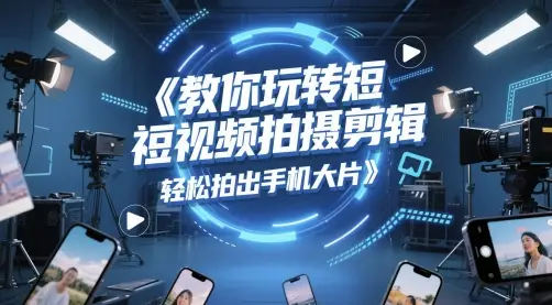 教你玩转短视频拍摄剪辑，轻松拍出手机大片-知行客