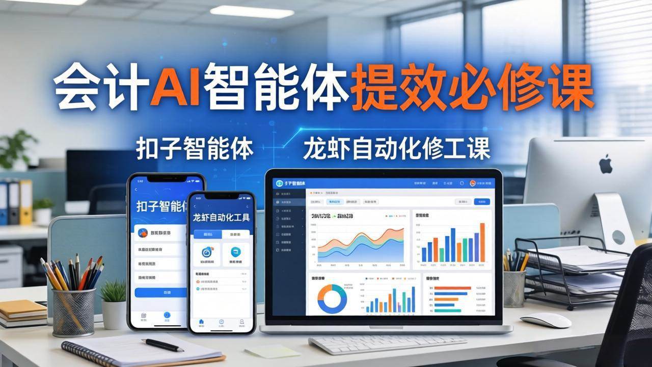 （18151期）财务会计AI智能体提效必修课：扣子智能体+龙虾自动化+报表分析，一站式提升财务工作效率-知行客