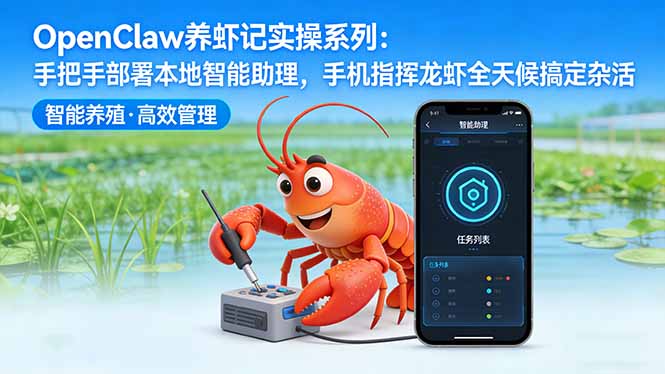 OpenClaw养虾记实操系列：手把手部署本地智能助理，手机指挥龙虾全天候搞定杂活-知行客