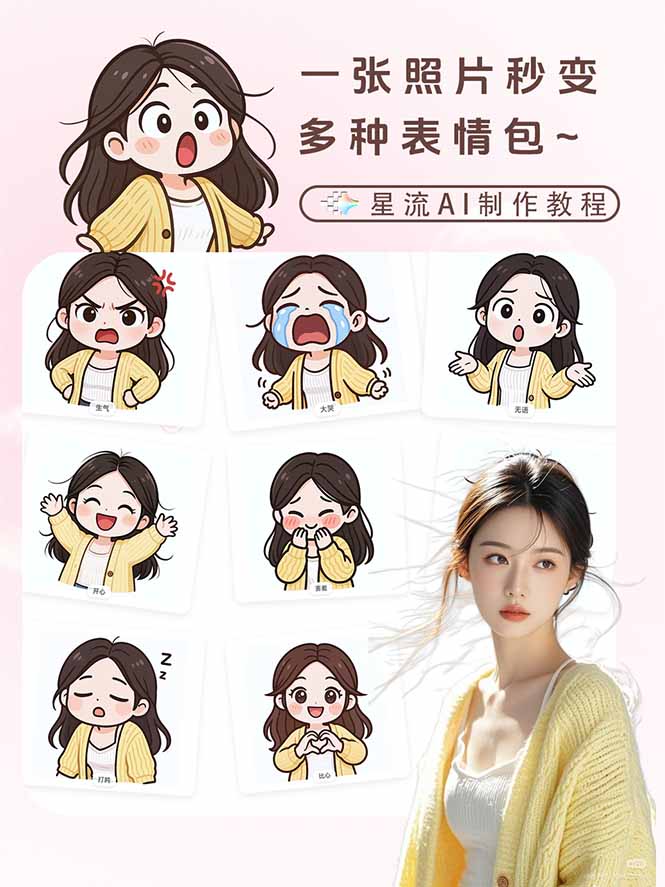 一张照片秒变N种专属表情包，三步搞定可爱搞怪治愈风，从此斗图聊天不再到处存别人图-知行客