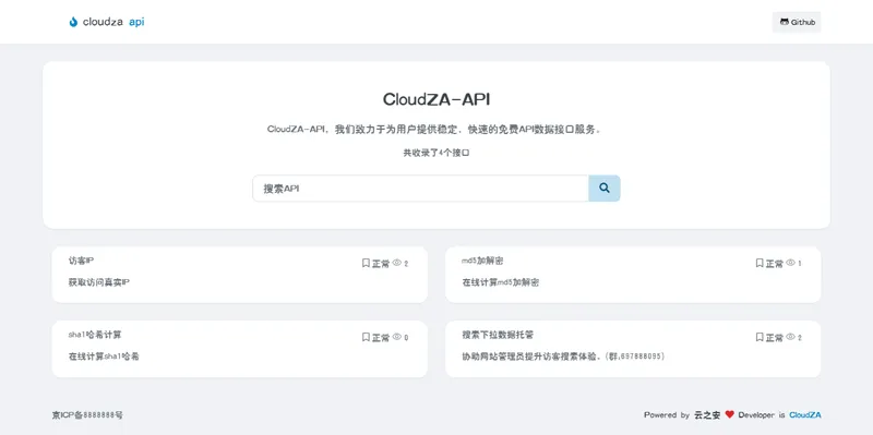 CloudZA(开源API接口管理系统源码)-知行客