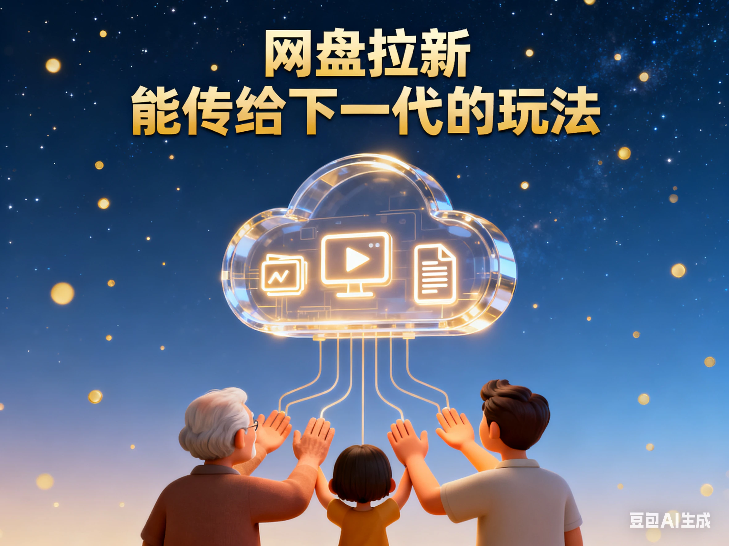 网盘拉新 能传给下一代的玩法-知行客