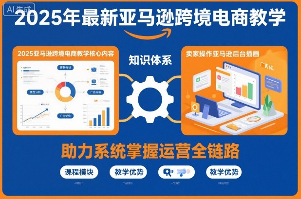 2025年最新亚马逊跨境电商教学，助力卖家系统掌握亚马逊运营全链路知识-知行客