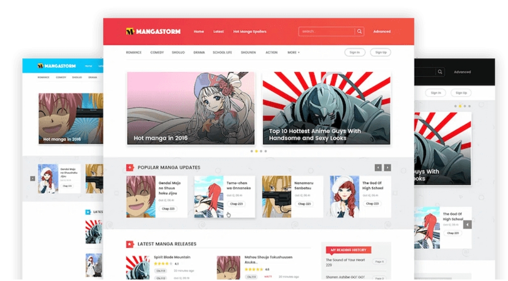 Madara 2.2.2.1主题源码 响应式WordPress漫画小说主题模板-知行客