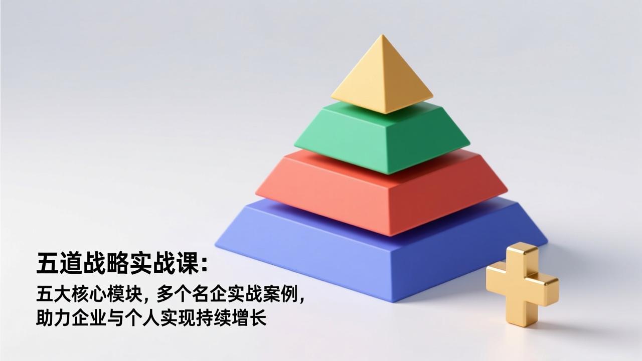 五道战略实战课：五大核心模块，多个名企实战案例，助力企业与个人实现持续增长-知行客