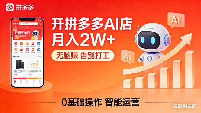 （17947期）开一家拼多多AI店，月入2W+，无脑赚，告别打工，附SOP手册 | 资源下载 - 知行客-知行客