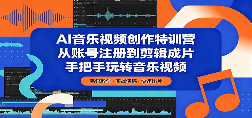 AI音乐视频创作特训营：从账号注册到剪辑成片，手把手玩转音乐视频-知行客