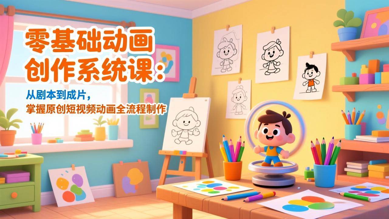 （17161期）零基础动画创作系统课：从剧本到成片，掌握原创短视频动画全流程制作-知行客