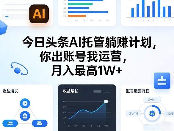今日头条AI托管躺賺计划,你出账号我运营,月入最高1W+【揭秘】-知行客