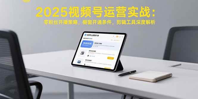 （15505期）2025视频号运营实战：零粉丝开播策略，橱窗开通条件，剪辑工具深度解析-知行客
