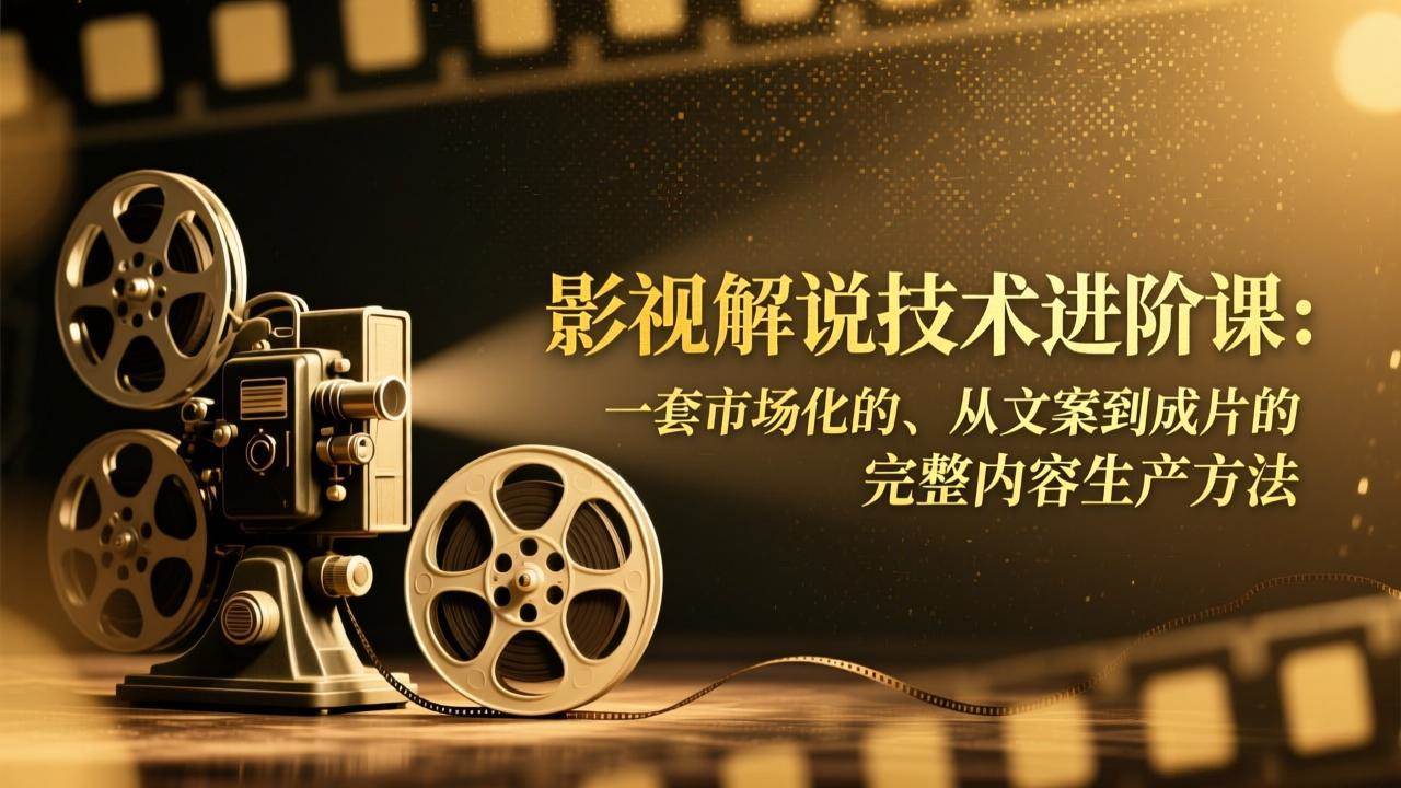 （17185期）影视解说技术进阶课：一套市场化的、从文案到成片的完整内容生产方法-知行客