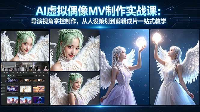 （17962期）AI虚拟偶像MV制作实战教学：导演视角掌控制作，从人设策划到剪辑成片一站式教学-知行客