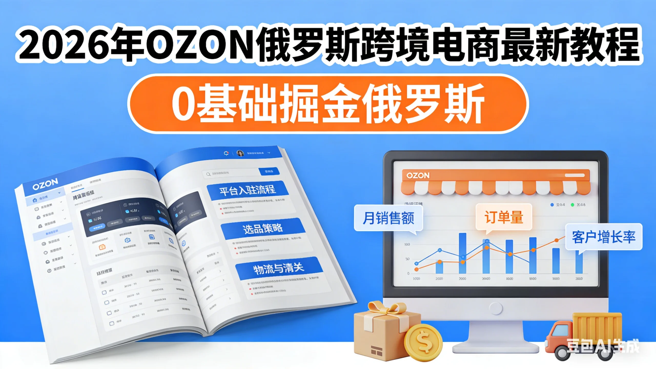 2026年OZON俄罗斯跨境电商最新教程，0基础掘金俄罗斯-知行客