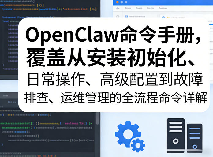 OpenClaw命令手册，覆盖从安装初始化、日常操作、高级配置到故障排查、运维管理的全流程命令详解-知行客