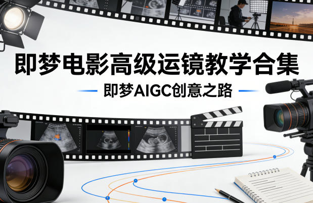 即梦电影高级运镜教学合集，即梦AIGC创意之路-知行客