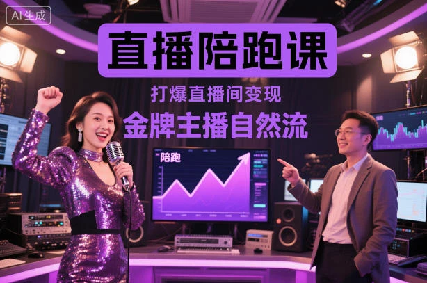 【精】直播陪跑课，金牌主播自然流打爆直播间，复制高变现玩法-知行客