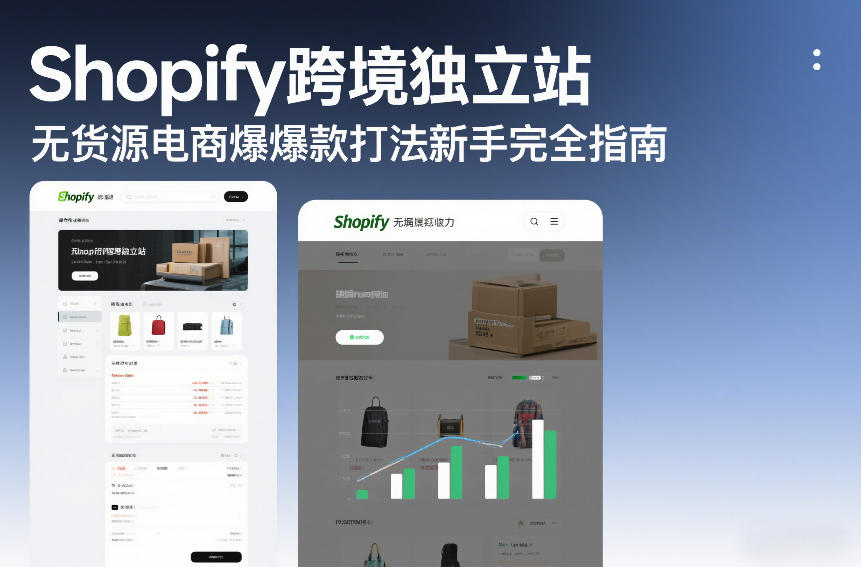Shopify跨境独立站无货源电商爆款打法新手完全指南-知行客